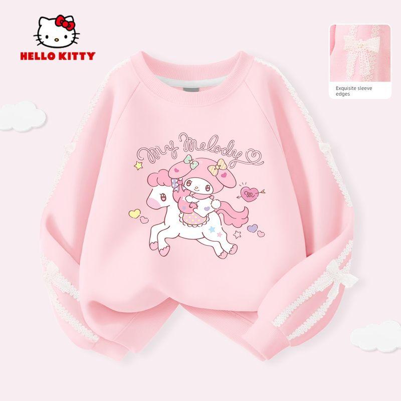 My Melody Girls' Sweatshirt Spring 2026 New Sweet and Cute Children's Long-Sleeved Top Stylish Girls' Base Shirt