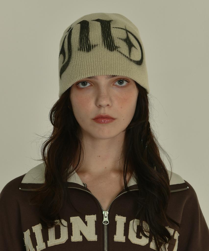 MIDNIGHT MOVE Sp Beanie (Beige)