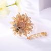 Scarf Button Large Chrysanthemum Alloy Silk Scarf Buckle Anti-Slip Women Scarf Buckle Outfit Accessory