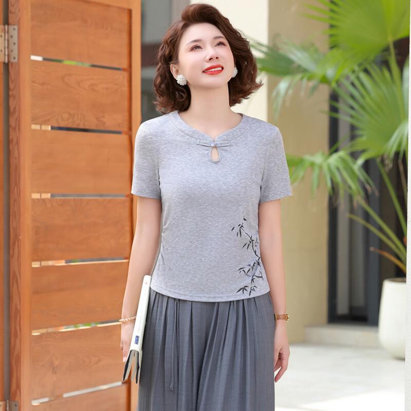 Elegant Summer Two-Piece Set for Middle-Aged Women