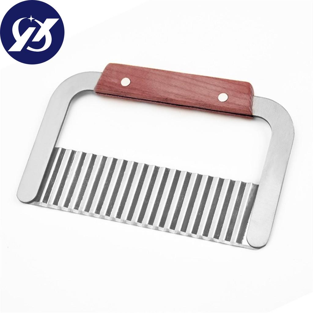 Potato Chip Vegetable Crinkle Wavy Cutter  Tool Fry Fries Hand Chipper Tool