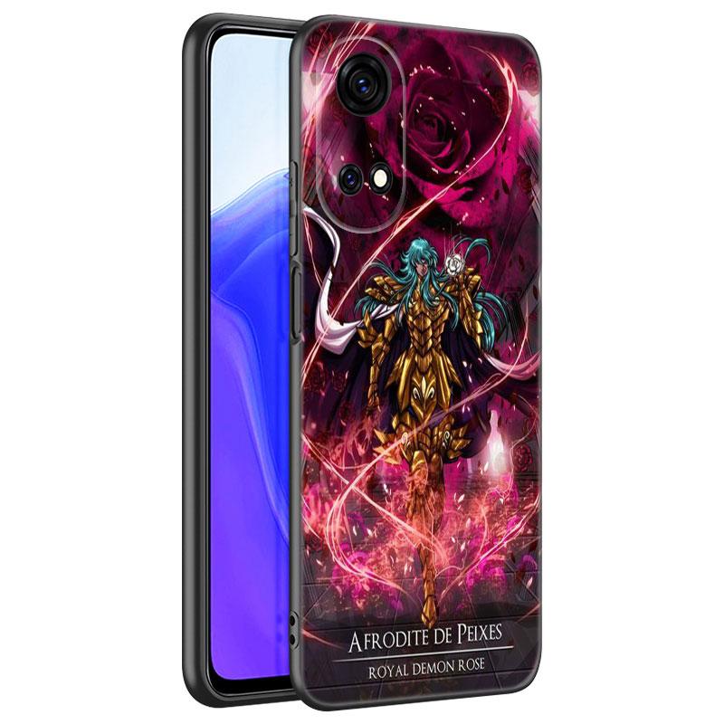 

Аниме Saint-Seiya черный чехол для телефона Huawei Honor 70 90 Lite X40 GT X50 i X5 + X6A X6S X7A X8A X8B X6 X7 X8 X9 4G X9A X9B 5G Honor X8A 5G