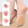 1 Pair Half Toe Socks Women Lace Toe Topper Socks No Show Liner Invisible Toeless Socks Forefoot Non-Slip Insoles Pads