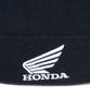 PHYPS MOTORCYCLE Honda Original Wing Logo Roll Up Beanie_Black