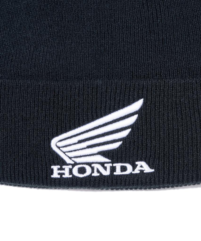 PHYPS MOTORCYCLE Honda Original Wing Logo Roll Up Beanie_Black
