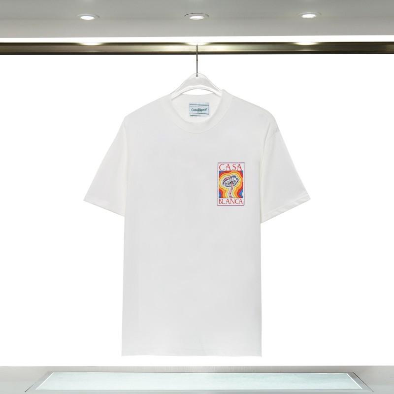 Casablanca 23 Frühling und Sommer Neuheit Fantasie Tor Sternenhimmel Schloss Casa Buchstaben Logo Kurzarm Partner T-Shirt
