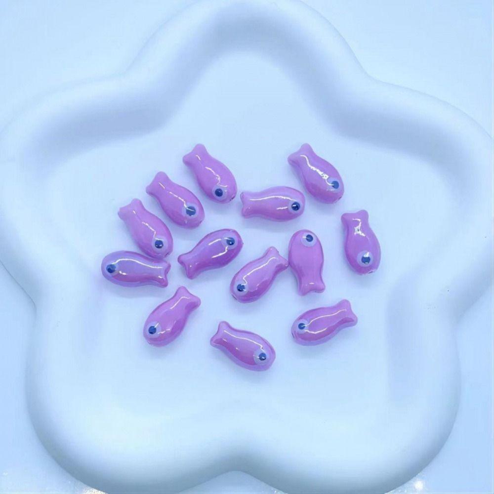 10Pcs Handmade Craft Ceramic Spacer Loose Beads Ceramic Jewelry Making Material  Gift