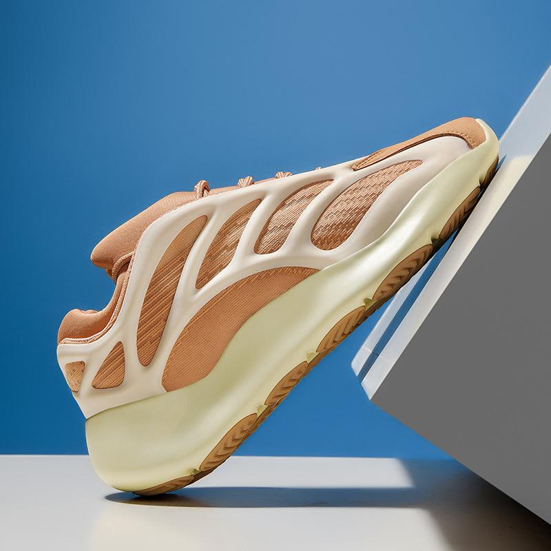 Coconut shoes spring, new casual dad shoes v special-shaped luminous casual sports shoes