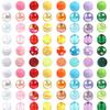 12pcs 20mm Mix Style Acrylic Beads Imitation Pearl Beads Round Spacer Beads For Jewelry Making DIY Crafts Pen Beads Accessories