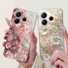 For Xiaomi Redmi Note 14 Pro 5G Case Beautiful Flower Heart Cover Soft Silicone Casing For Redmi Note 14 Note14 4G Cover Coque