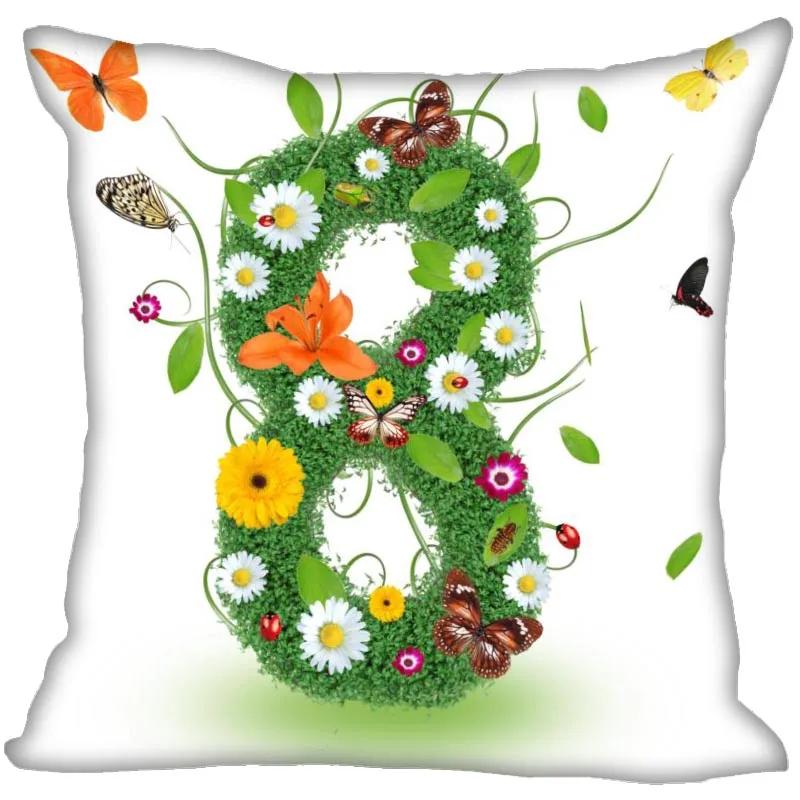 

Digital Cute Bear Flower Cushion Cover Kids Room Decoration Pillow Cases Living Home 66x66cm бордовый