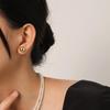 Sleek Round Stud Earrings: Fashionable, Cool, Hip Hop Style Ear Jewelry for Women