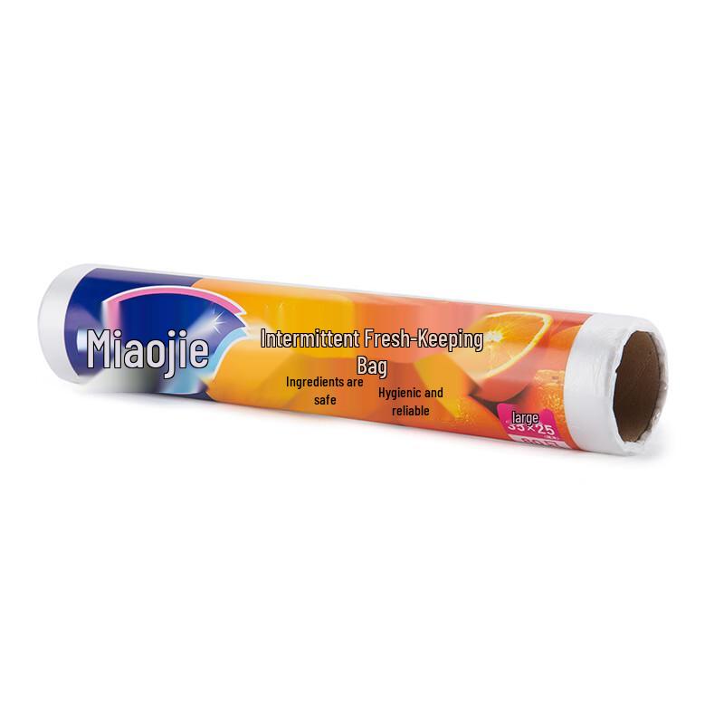 MIAOJIE Large Fresh-keeping Food Bags, 80 Count X 6 Rolls