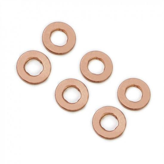 6Pcs Copper Shim Clip Washer Nozzle Copper Washer Gasket F00VC17503