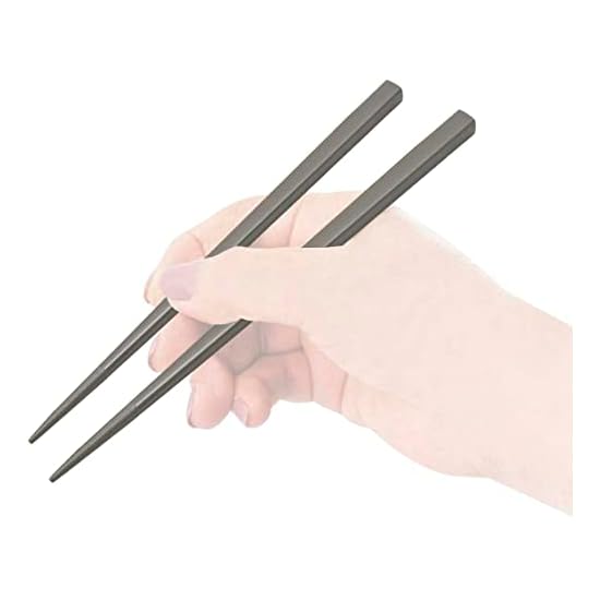 Skater Chopsticks 21cm & Chopstick Case Set, Antibacterial, Charcoal Gray, for Adults/Men, ABC45AG-A