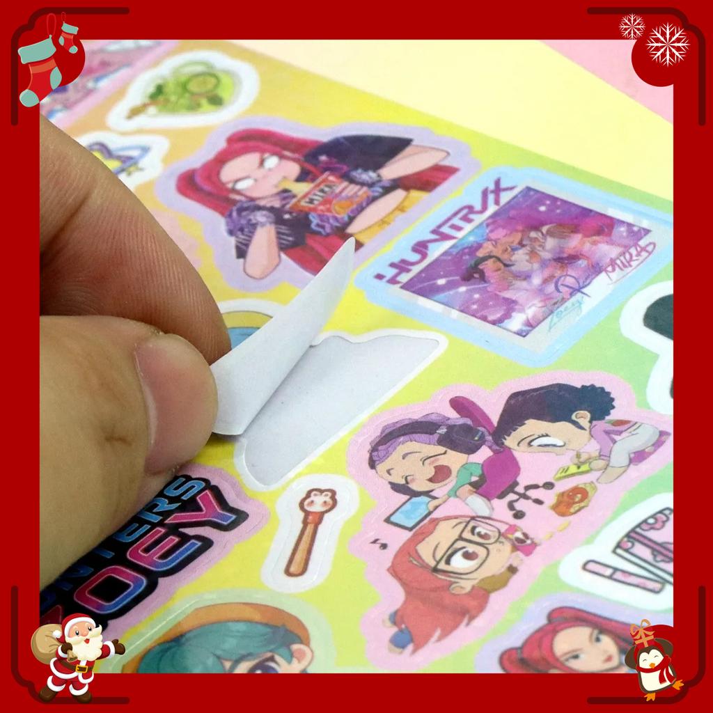 K-Pop Demon Hunters Laser Stickers - Anime & Cartoon Style, Cute Creative Stickers for School Supplies and Home Decoration