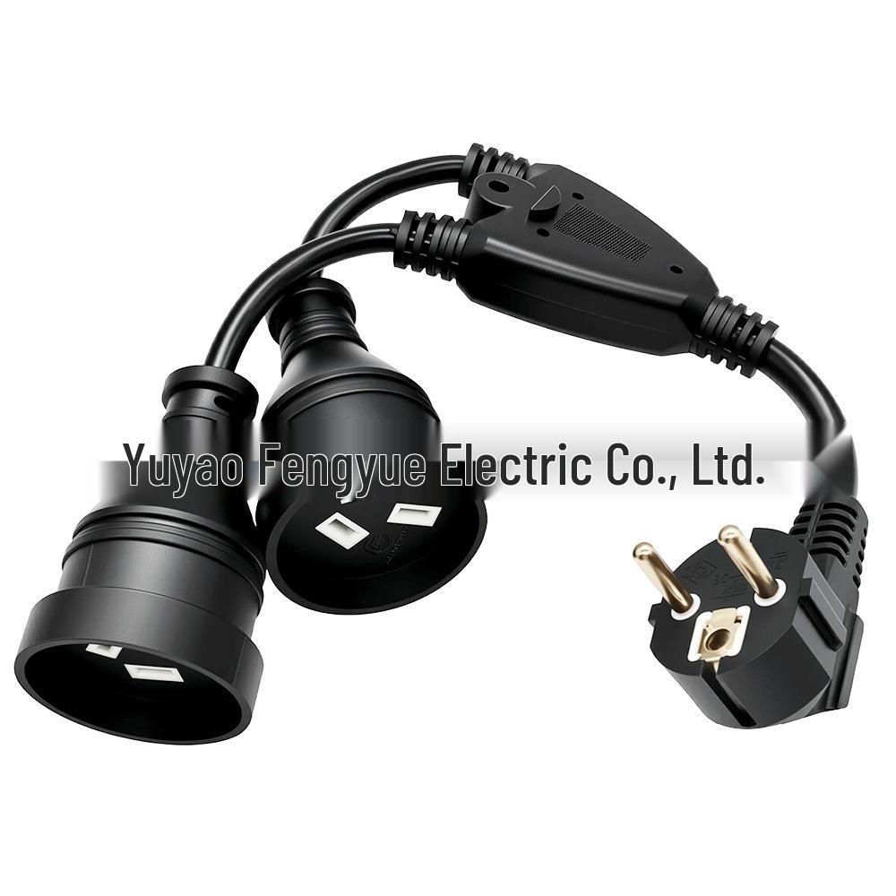 0.34m EU Plug to Dual Australian Socket Adapter