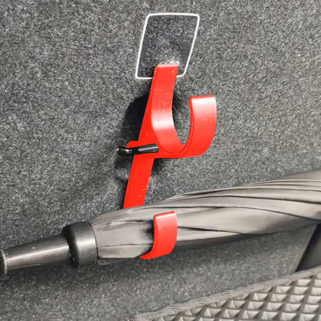 2 Pezzi Ganci Portaombrello e Panno per Pulizia per Bagagliaio Auto Facili da Installare Organizzazione Gancio per Ombrello Auto Strumento di Ordinamento per Bagagliaio SUV