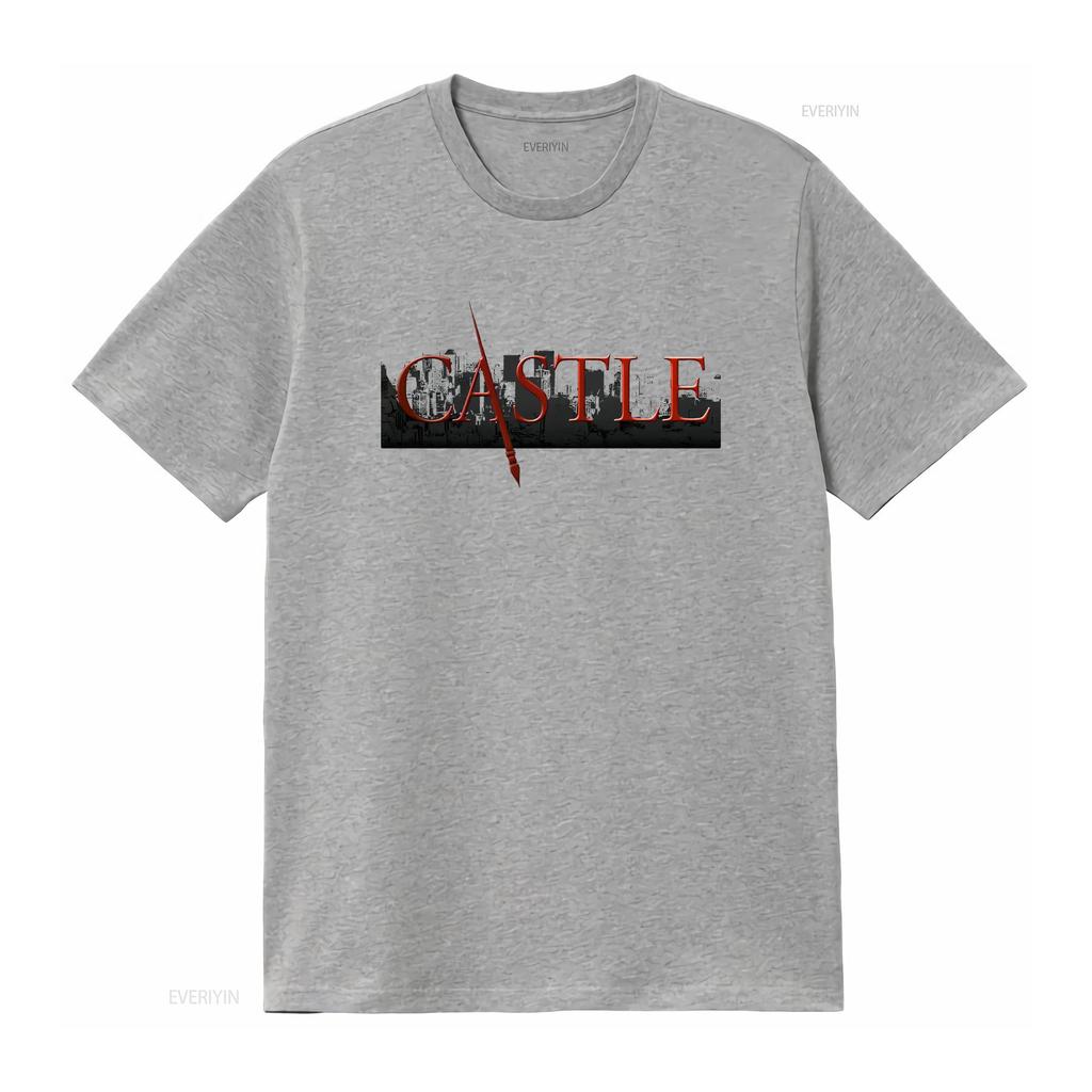 Castle Tv Series Show Detective Cool T Shirt vintage Washed Stylish homme streetwear Breathable Slightly Soft Versatile