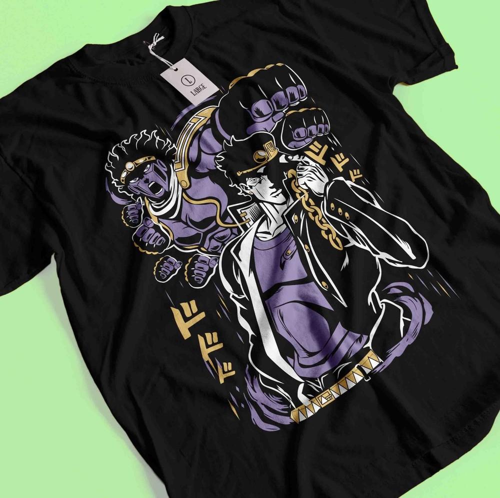 

Jojo s Bizarre Adventure Shirt Jotaro Kujo Tshirt Dio T-Shirt Giorno Yoshikage 4XL