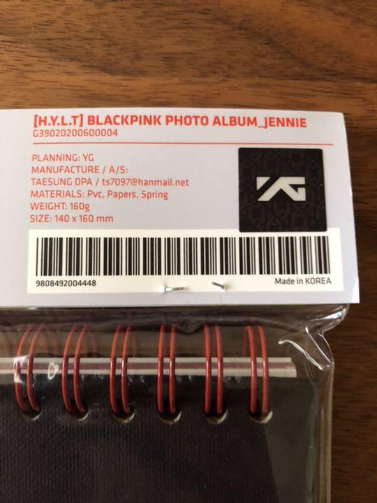 [USED] BLACK PINK Photo Album JENNIE ver. YG Official