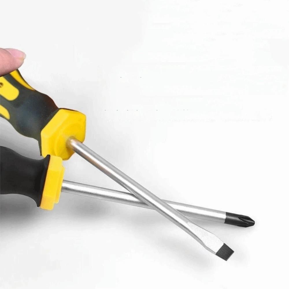 Magnetic Tips Screwdriver Set Yellow Manual Repair Tool Kit for 11/12pcs/bucket Daily Use