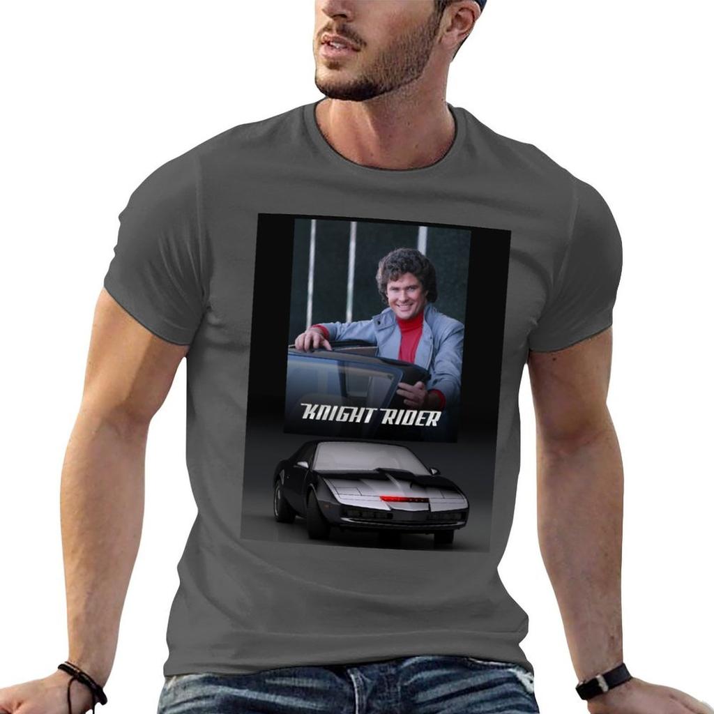 Night Rider Michael Knight David Hasselhoff Tshirt Quick Dry Training Short Sleeve Tee