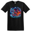 Monkey D Luffy Roronoa Zoro Anime Pirate Adventure T Shirt Waves Art Graphic Tee