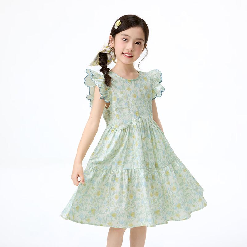 Girls  Embroidered Pure Cotton A-line Dress 160