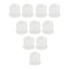 200PCS 5mm LED Holders Flat Buckle Light Emitting Diode Clips Plastic Mounting Holder White