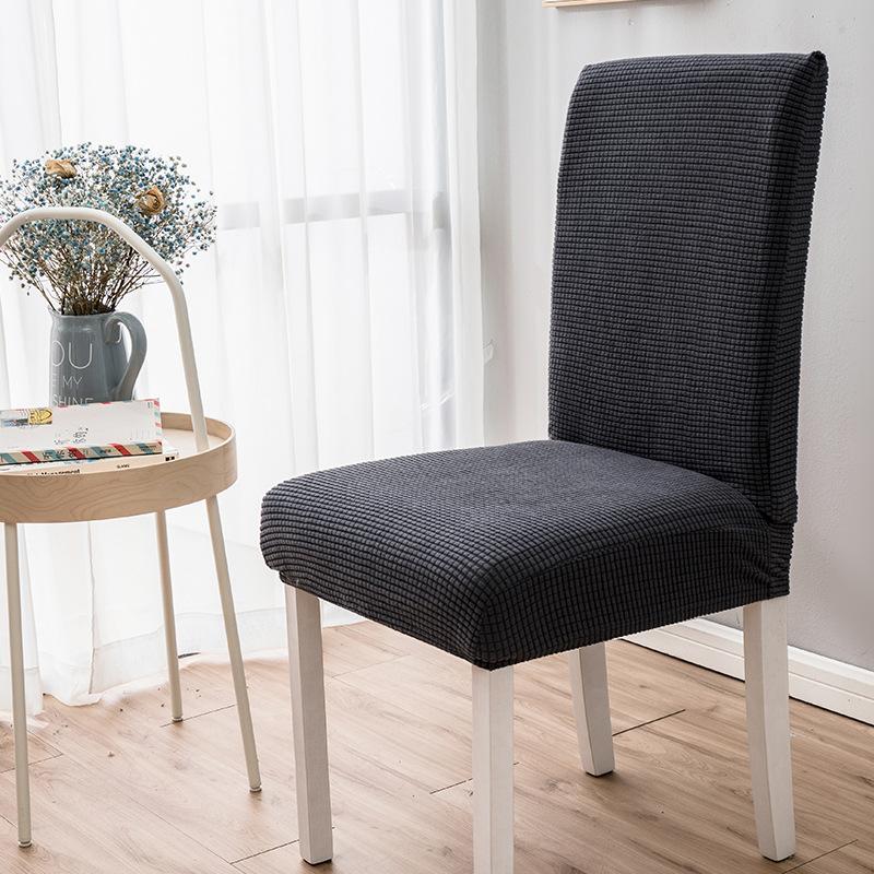 Jacquard Thickened Chair Cover Universal Dining Chair Covers Seat Slipcovers For Hotel Restaurant Dining Room Home Decor
