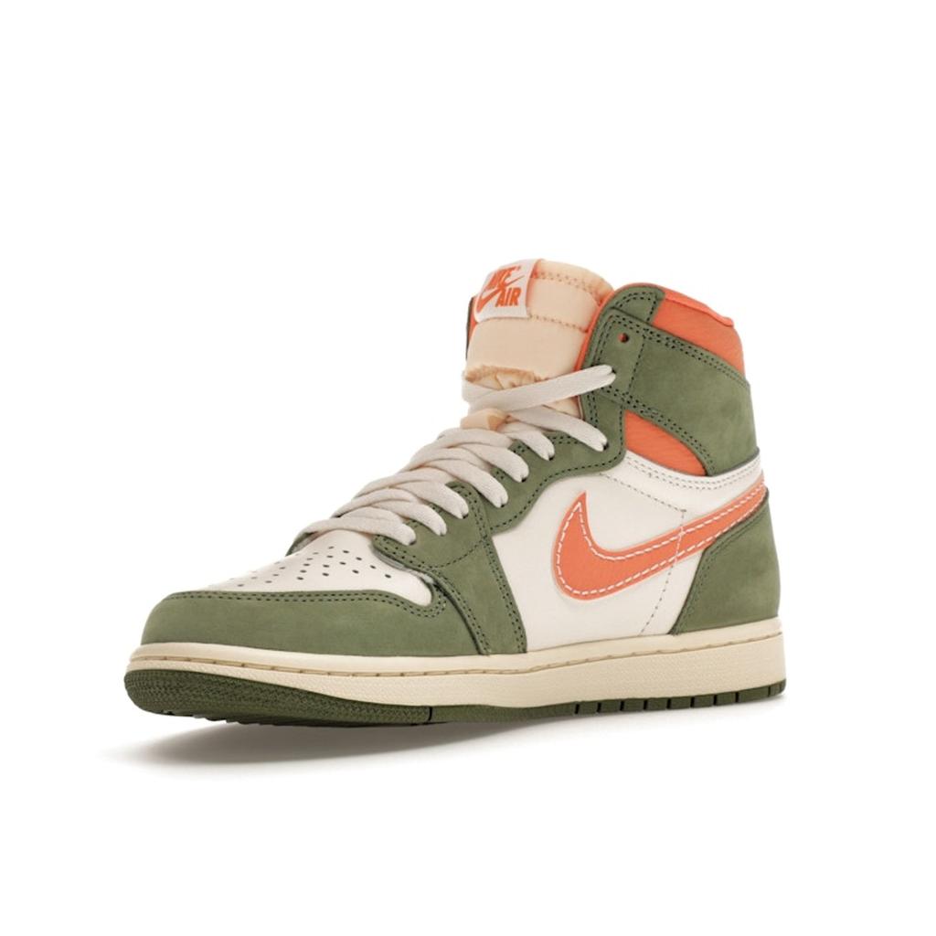 Air Jordan 1 Retro High OG Craft Celadon Men Sneakers Green Sky-J-Light-Olive Bright-Mandarin FB9934-300