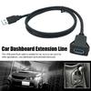 Car RV USB Socket Cabe USB2.0 Auto Car Flush Mount Extension Cord Dashboard Panel Square USB Cable 1M For Motorhome