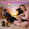 Realistic Embrace Dachshund Plush Toy Emotional Support Skin-Friendly Sleeping Pillow Children Kids Boys Girls Room Decor