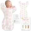 Used [Special Sale] Swaddle Designs 100% Cotton Heavenly Wearable Blanket Baby Sleep Sack Floral Suitable for Newborns To 3 Months S Size with Mitten