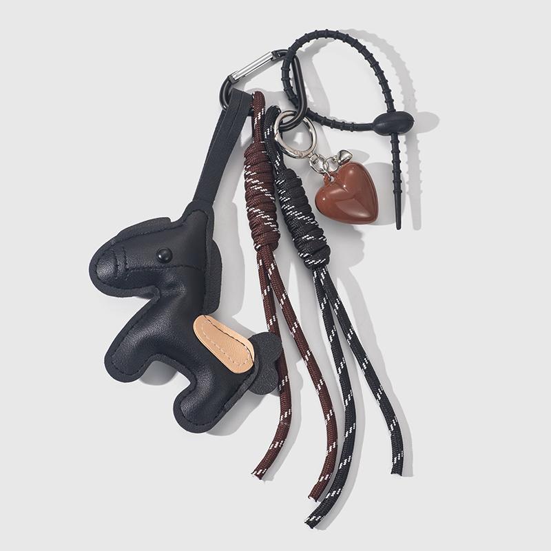 Yogodlns Faux Leather Cute Small Horse Mini Backpack Hanging Handbag Pendant Bag Pendant Bags Accessories