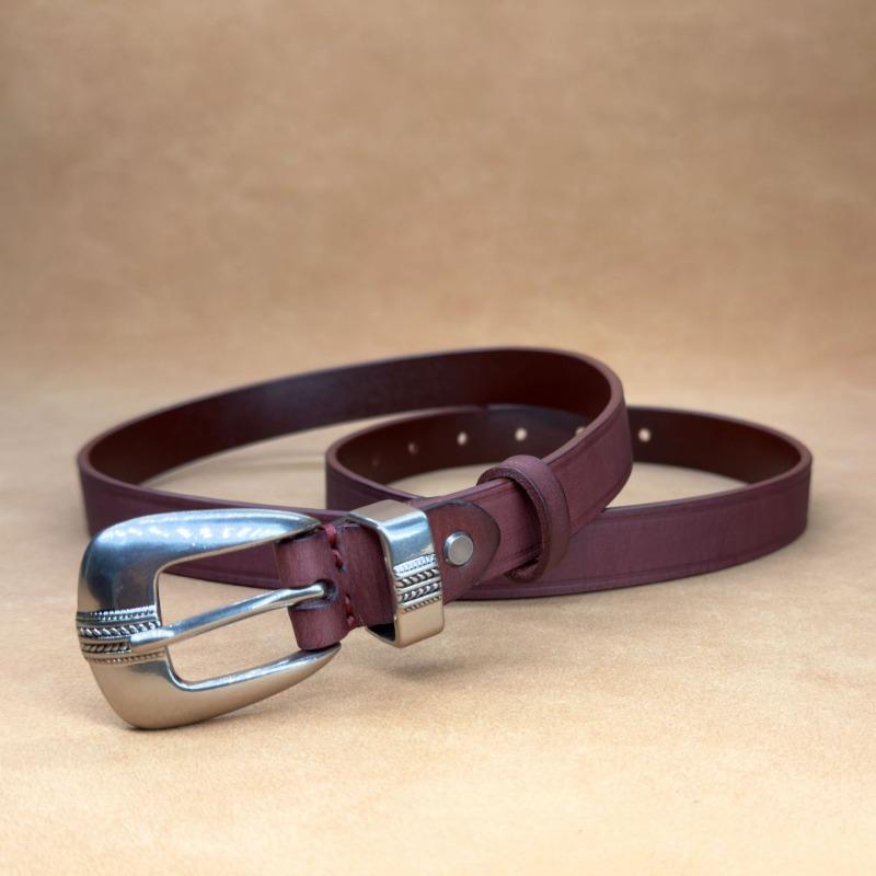 Simple and Versatile High-end Jeans Women's Fashion Personalized Pin Buckle Leather Belt