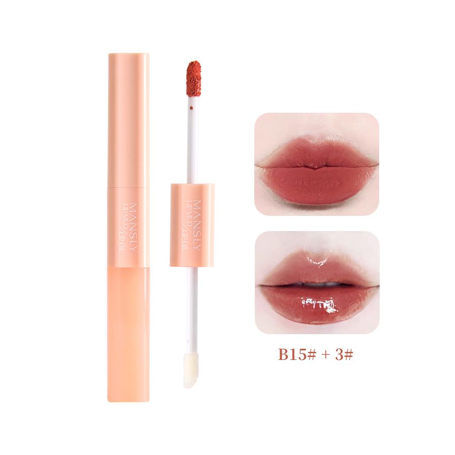 

Двойное увлажняющее масло для губ с водостойкой грязью для губ с высоким содержанием пигментов