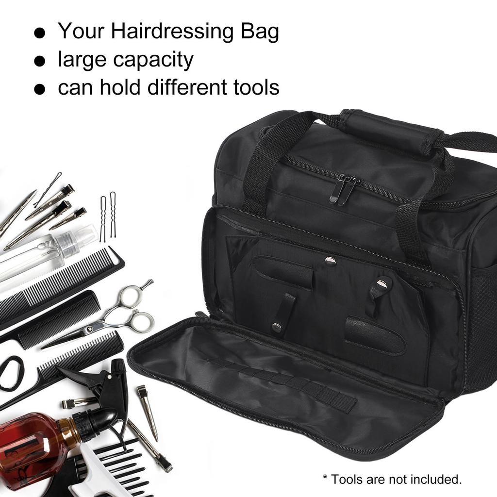 Hairdressing Bag Large Capacity Hair Stylist Cosmetic Organizer Grooming Toiletry Travel Bag