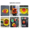 Waterproof Emergency Stop Button Cover, Flip-up Protection Ring, Anti-accidental Touch Shield, Round Base Size.