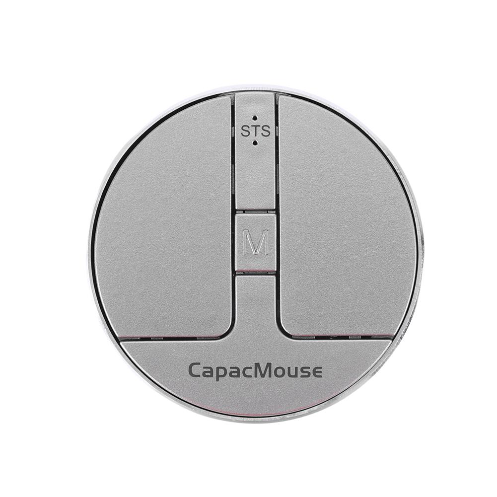 Ultra Thin Wireless Computer Mouse 3 Mode BT 5.2/2.4G/USB Mini Capacitive Mouse with USB Receiver for PC Laptop Notebook Desktop