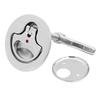 Easy Install Keyless Flush Mount Floor Lock Flush Pull Latches for Hatches Access Panels Round Deck Hatches