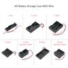 1PC 3X AA Power Battery Storage Case Holder Storage Box Multi Purposes DIY AA Battery Holder LR6 Container With Lead Cables