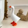 Cute Interesting White Unforgettable Goose Duck Series Tissue Box Ornament Desktop Ornament Nordic Farmhouse Home Decoratio