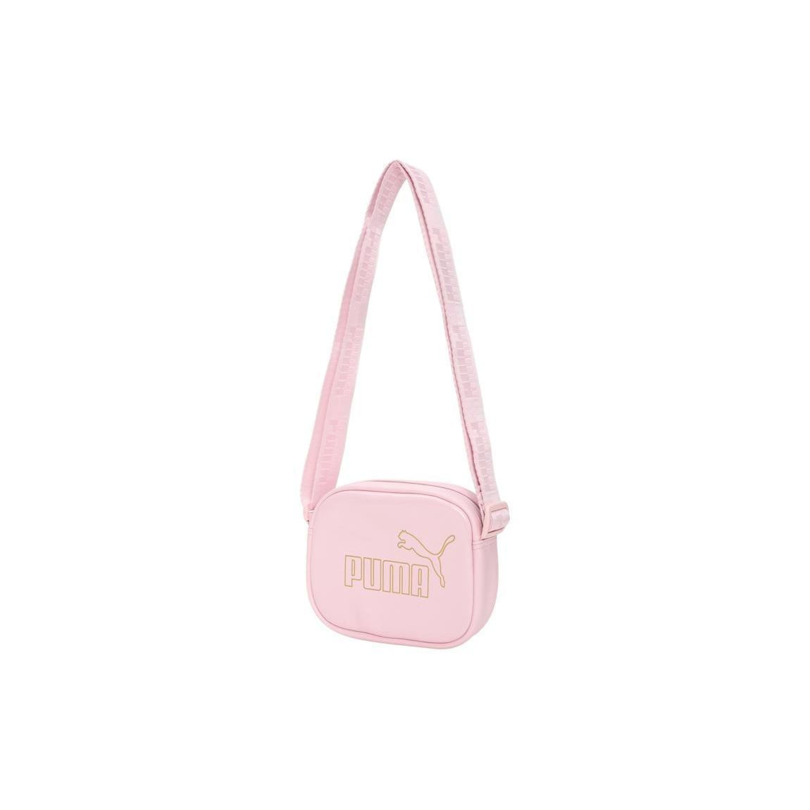 Puma Sports Casual Large Logo Faux Leather Small Square Camera Shoulder Bag Women bags Cherry-Blossom-Pink 078713-02 Cherry Blossom Pink 5080₽