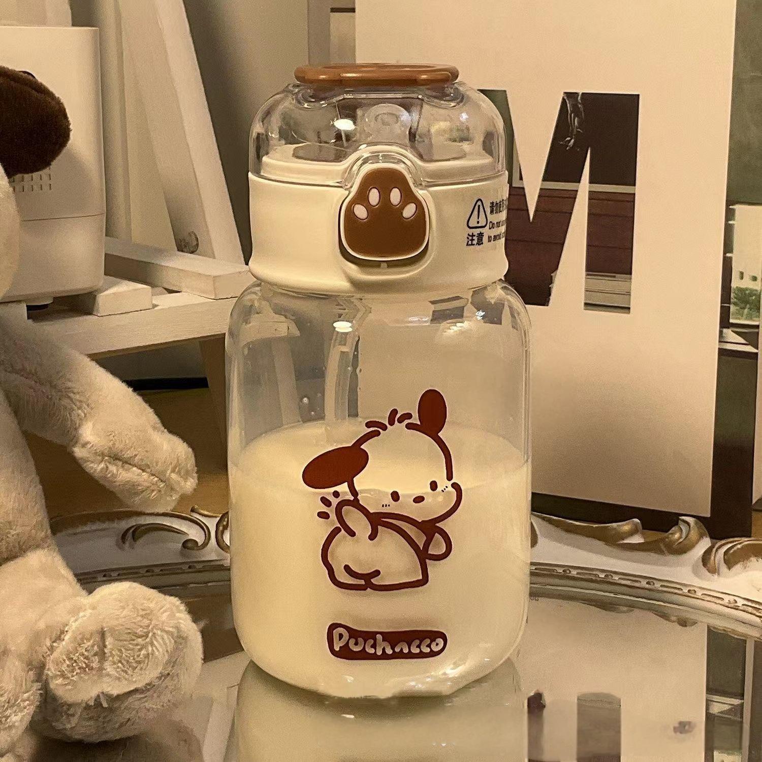 

Пластиковая чашка, детская мультяшная чашка для воды с чайной перегородкой, портативная чашка для питья, спортивная чашка большой емкости One Size кофейный