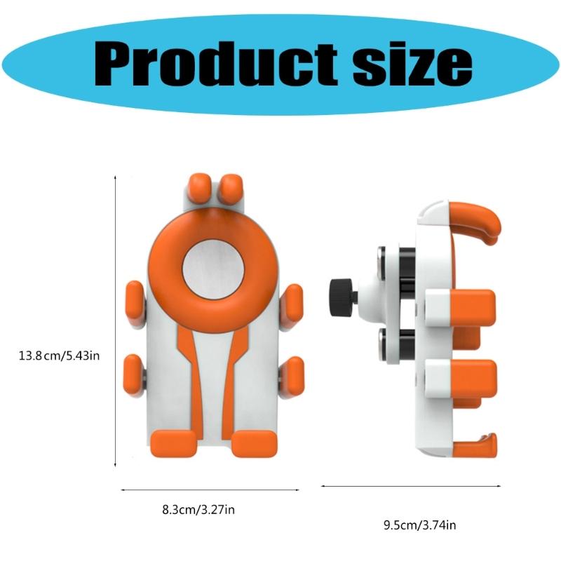 Shockproofed Cycling Phone Mount Nonslip Handlebars Clamp Cycling Gear for Outdoor Sport