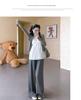 Maternity Spring Chic Camisole Cardigan & Wide-Leg Pants Set - French Elegant Style