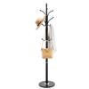 Freestanding Coat Rack Coats Tree Stand with Stable Marble Base & 6 Hooks