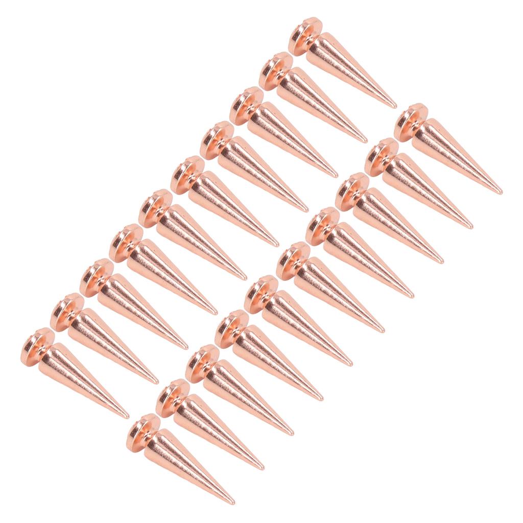 20 Buc. Rivet cu Țepi Con 10x29mm Culoare Aur Roz Set Kit pentru Decorarea Îmbrăcămintei pentru Geantă